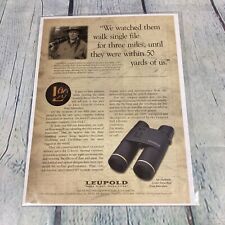 Vintage 1998 Leupold Binoculars Genuine Magazine Advertisement Print Ad picture