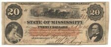 State of Mississippi $20 - Obsolete Notes - Paper Money - US - Obsolete picture