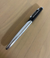 ZERO HALLIBURTON Novelty Black/Silver Cap type Ballpoint Pen wz/Storage box Rare picture