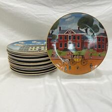 13 PLATE SET AMERICAN COLONIAL HERITAGE SERIES PLATES MUSEUM EDITIONS RIDGEWOOD picture