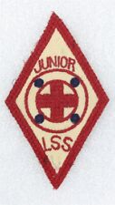 Red Cross: 1930's Junior Life Saving Service diamond patch - 2 3/4