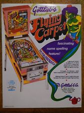1972 GOTTLIEB FLYING CARPET PINBALL FLYER picture