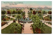 Normal School from Mission Cliff Park San Diego CA Vintage Postcard c1912 picture