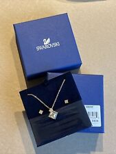 Swarovski $80 Clear Crystal Goldtone HONEY SET Necklace Earrings 5030702 NEW BOX picture