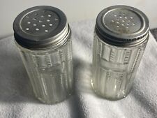 Vintage Hoosier Cabinet Zipper Glass Spice Jars with lids picture