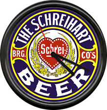 Schreihart Beer Schrei Brewing Company Tavern WI Bar Man Cave Sign Wall Clock picture