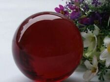 AA 60mm Asian Rare Natural Quartz Red Magic Crystal Healing Ball Sphere + Stand picture