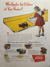 Formica Surfaces Counters Tables Child Spanking Cincinnati Vintage Print Ad 1950 picture