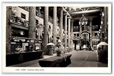 c1940's Lobby Glacier Park Hotel Interior View RPPC Photo Vintage Postcard picture