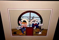 Warner Bros Cel Bugs Bunny Daffy Duck The Showdown Signed Chuck Jones Animation picture