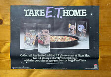 1982 Pizza Hut E. T. Promo Place Mat,  Ad Is For Glasses, *Not Included (AD2) picture