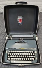 1960's Smith Corona  Super Sterling Portable Typewriter w/ Case/key VINTAGE  picture