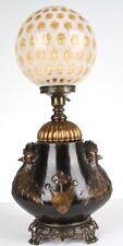 ANTIQUE FRENCH BRONZE LAMP GWTW LAMP BANQUET PARLOR LAMP AESTHETIC MOVEMENT picture