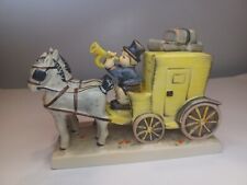 Hummel – Mail Is Here #226 - 1952 – Yellow Stagecoach w/ 2 Horses & Boy - TMK6 picture