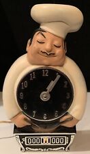 Vintage Mastercrafters Chef/ Stove Clock M-351 Animated Stove Lights Up WORKS picture