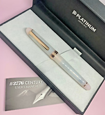 PLATINUM #3776 Century Fountain Pen FIRST SNOW Fine Nib Hachimonjiya Boxed NEW picture