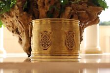 antique luxury huge planter bowl container brass Islamic  Moroccan picture