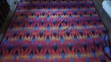 Vintage BEACON BLANKETS OMBRE SOUTHWEST Reversible Camp Blanket 87x90 geometric picture