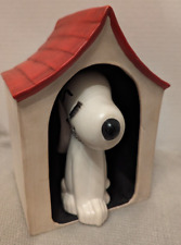 Peanuts Ceramic SNOOPY Dog Bank & House - Ceramic Statue Figure Hand painted picture