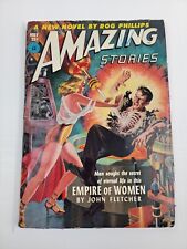 Amazing Stories Pulp Magazine May 1952 Electrocution X-Ray Cover picture