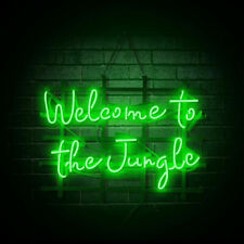 New Welcome To The Jungle Green Neon Light Sign 24