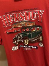 Vintage 2001 AACA Hershey Pennsylvania Antique car show T-shirt Large picture