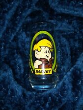 1986 Barney Flintstones Glass Cup Mint Condition picture