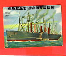 1955 TOPPS RAILS AND SAILS  #195    GREAT EASTERN  SHORT PRINT   EXMINT picture