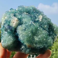 723g Rare NATURAL Green FLUORITE Quartz Crystal Mineral Specimen Healing picture