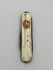 Vintage Schrade Pocket Knife Mother Of Pearl Handle 865 Walden picture