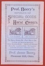 Early 1900's Prof Berry's Catalog of Special Goods for Horse Owners B2S3 picture