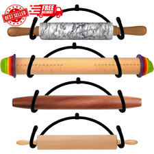 Pack Of 4 “ Rolling Pin Holder Rolling Pin Display Rack Rolling Pin Storage Orga picture