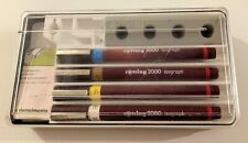 Rotring isograh 2000 4 four technical pens set 0.25 mm - 0.7 mm with RAPIDOMAT picture