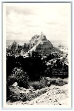 Badlands Wall South Dakota SD Postcard RPPC Photo Vampire Peek Cedar Pass 1950 picture