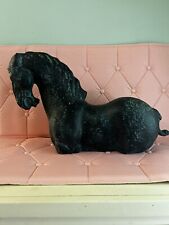 Mid-Century Modern Style Ceramic Horse At Rest Figural Sculpture picture