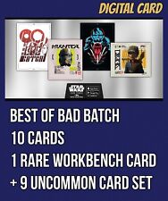 The Best of Bad Batch 10 Card Set Workbench+UC Topps Star Wars Card Trader picture