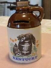 Kitschy Vintage Moonshine Kentucky Racoon Coin Bank picture