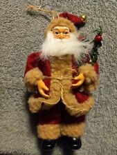⭐️ Realistic Woodland Santa Claus With 2 Small Trees Christmas Ornament 8