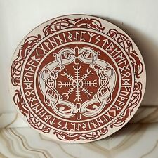 Wooden hand made war sheild with beautiful design. picture
