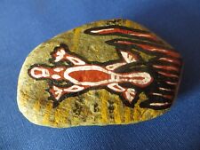 Authentic Australian Aboriginal Rain Forest Bama People Rock Platypus Painting  picture