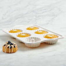 Trudeau Crave Silicone 6 Ct Mini Fluted Cake Pan, Dishwasher Safe picture