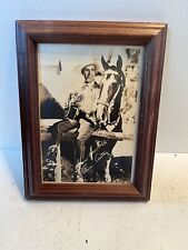 gene autry signed framed picture singing cowboy horse cowboy  picture