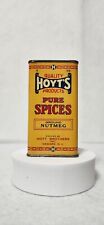 Vintage Hoyt's Pure Spices Ground Nutmeg Spice Tin Can Hoyt Brothers picture
