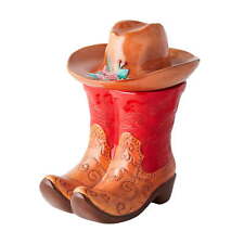 Boots and Hat Stoneware Cookie Jar picture