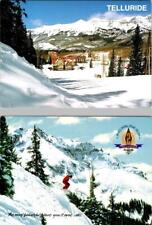 2~4X6 Postcards CO, Colorado TELLURIDE MOUNTAIN VILLAGE RESORT & SKIER Ski~Hotel picture