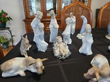 LLADRO Christmas Nativity Set, Nice Condition 9 Pieces Very Nice Safely Shipped picture