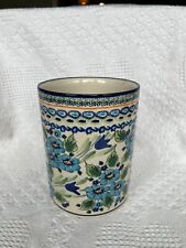 Polish Pottery - Utility / WINE Cooler- Boleslawiec - NEW - Hand Painted picture