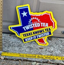 Twisted Iced Tea Metal Tin Sign 18“ X 17“ Texas Know Tea Keep It Twisted New picture