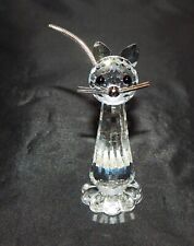 Swaroski Crystal Cat with Wire Tail Figurine picture