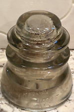 vtg Whitall Tatum No 1 81-46 A glass INSULATOR antique USA paperweight old 81 46 picture
